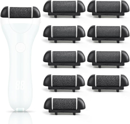 9 Pack Replacement Roller Head for Electric Callus Remover Electric Refill Heads for Electric Callus Remover Foot Grinder,Extra Coarse Regular Coarse Fine Coarse(Excluding Machine)