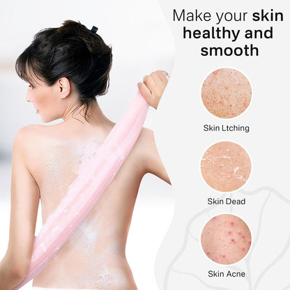 Exfoliating Washcloth Towel- Exfoliating Body Scrubber Exfoliator, Back Scrubber for Shower Bath, Exfoliate Rags Wash Cloths, Loofah Lufa Sponge, Body Scrub & Exfoliation Women Men
