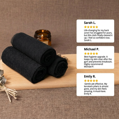 Body Exfoliating Washcloth – Charcoal Loofah Scrubber